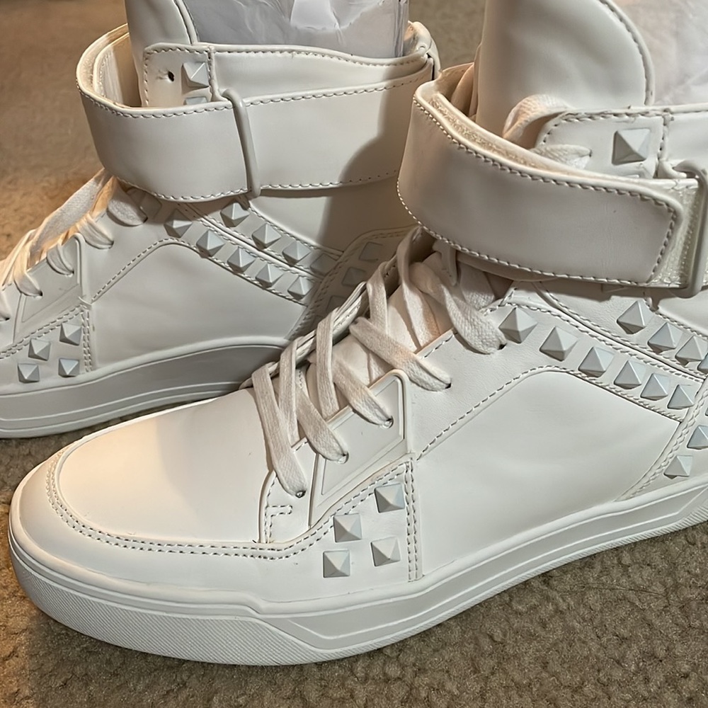 STEVE MADDEN Men's Size 7 White Thorn High Tops - Picture 6 of 8